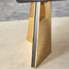 63"x31.5x30" Black Marble-Patterned Slab Dining Table with Golden Stainless Steel Butterfly Legs.The tabletop is designed to be scratch and heat resistant.Slabs Tabletop,Golden Stainless Steels Legs.