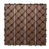 76-Pack 11.42"x11.42" Plastic Interlocking Deck Tiles - 68.80 Sq.Ft Outdoor Plastic Flooring,Super Durable & Waterproof, All-Weather Indoor/Outdoor Use,Eco-Friendly Non-Toxic Material