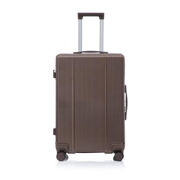 20"/24"/28" 3 pcs/set in ABS Spinner Wheel Luggage, Carry on Suitcase, Matching Color, TSA Combination Lock (Brown)