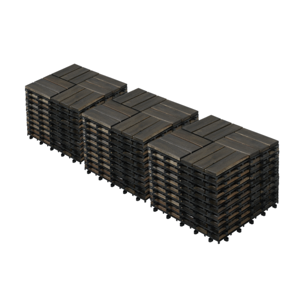 5ac9c553792d4e11a830c51472412142_378f9c53061ca3f45c08b44a6aad15ed Acacia Wood Interlocking Deck Tiles Checker Pattern, 30 PCS 12" x 12" Dark Brown Square Acacia Hardwood Outdoor Flooring for Patio, Bancony, Pool Side,...