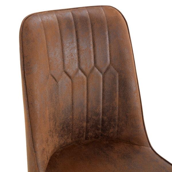 5b67aaa01e6f475caab7581a885f2ce4_ff00a819a32196fb91bf5c547549946a Table and chair set.64.5 x 35.4 Inch Stylish Wood Color Textured Dining Table.Paried With 6 BrownTechnology-Fabric Dining Chairs.Suitable for kitchen,Dining room,etc.