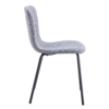Luxury Minimalist Chairs - A set of 4 high quality dining chairs with black metal legs. The integral metal leg structure is suitable for various interior decoration styles.