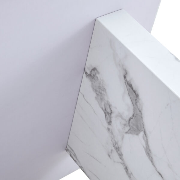 5c2fde57fbff4e89b0f4f31f16cdeea4_a10800bf0eb847675256878588dd1489 63"*35.4"*30" inches Luxurious Marble Pattern MDF Dining Table - A Choice of Subtle Luxury for Your Home.Create Your Exclusive Low-Key Luxury Space.