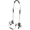 Shopping Stair Trolley with Wheels,Trolley Black Foldable Shopping Cart,Removable Shopping Oxford Waterproof Bag,Stainless Steel Triangular Wheels, Black