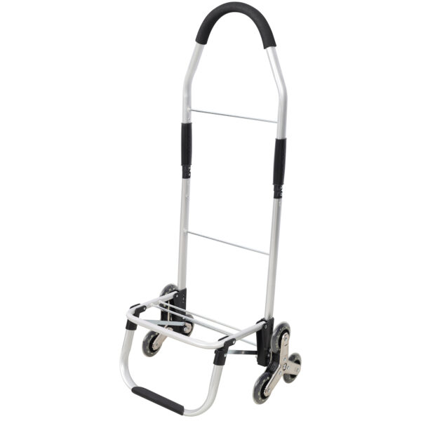 5d250348be2c4eb2929bb4f2d4e0fb41_17ac4333ddf6f5472baf163972f1ecd4 Shopping Stair Trolley with Wheels,Trolley Black Foldable Shopping Cart,Removable Shopping Oxford Waterproof Bag,Stainless Steel Triangular Wheels, Black
