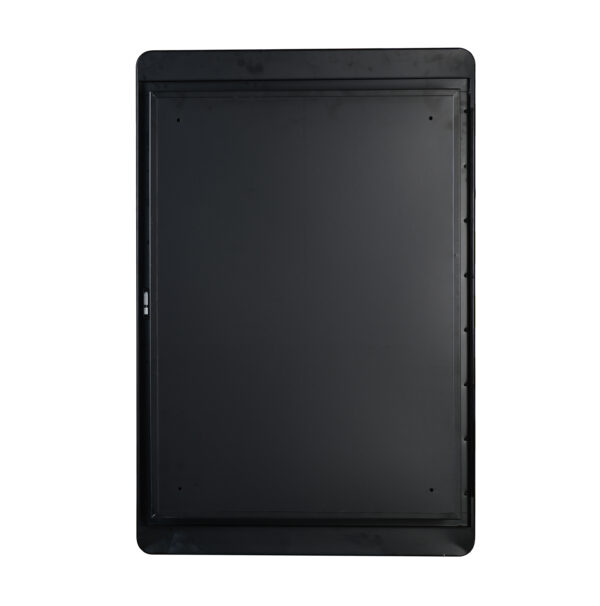 Black 16x24 inch  Metal Framed Wall mount or Recessed Mirror Cabinet