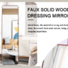 The 4th generation floor standing full-length mirror. wall mirror, bathroom makeup mirror, bedroom foyer, clothing store, wall mounted. 60 "* 16.5"