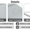 Modern minimalist dining table. Imitation marble glass sticker desktop, stainless steel legs, stable and beautiful. 4 premium PU seats. 63 inches * 35.4 inches * 29.5 inches DT-69 C-1162