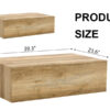 Elevate your living space with this modern MDF coffee table that showcases smooth, light wood color texture patterns. It is characterized by stylish design.39.3*23.6*12
