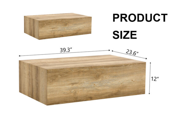 5e4aeb11d0c24c3ca4d857afd77cf6cb_30f31fb9f31fbc9a14d5b4bcd0112ba9 Elevate your living space with this modern MDF coffee table that showcases smooth, light wood color texture patterns. It is characterized by stylish design.39.3*23.6*12