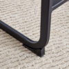 A set of two brown chairs, including suede cushions and black metal legs. Small size, suitable for select groups, suitable for dining room, kitchen, terrace and guest office chairs (set of 2)