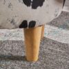 Black and White Cow-Shaped Ottoman, Modern Ottoman, Modern Accent Stool Home Decor, Suitable for Living Room, Bedroom, Porch, Garden, Backyard, Balcony