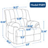 Dual Motor Heat Massage Infinite Position Up to 350 LBS Electric Power Lift Recliners with Power-Remote, Medium-firm and Heavy Duty, Beige