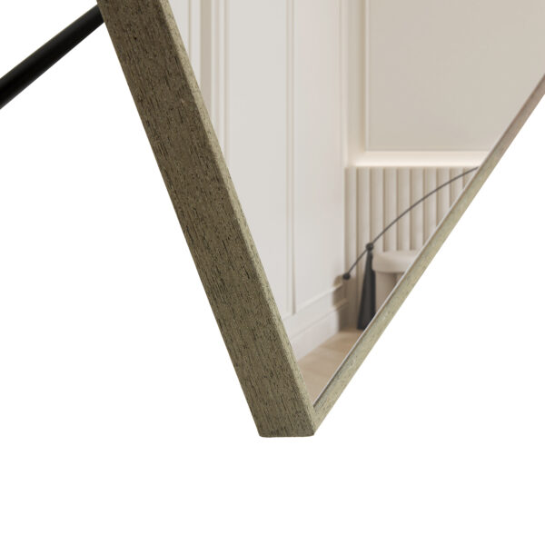 603ae90dbda34dec9a7cbe881c0b7eb5_20220927_5c7f84068e5a78bcb4c235169e6ba528 4th generation gray solid wood frame full length mirror, dressing mirror, bedroom porch, decorative mirror, clothing store, floor mounted large mirror, wall mounted,Stylish Home Essential. 58 "* 15"
