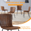 Luxury Minimalist Chairs - A set of 4 high quality dining chairs with black metal legs. The integral metal leg structure is suitable for various interior decoration styles.