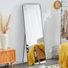 The 4th generation floor standing full-length mirror. wall mirror, bathroom makeup mirror, bedroom foyer, clothing store, wall mounted.    65 "* 23.2"