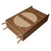 Rattan, Allen 2 Door 1 Drawer Cabinet, Shoe Rack, Double Layer, Suitable for Entrance