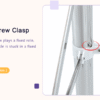 Only Table Leg.Simple Silver Stainless Steel Folding Table Frame - Multifunctional, Space-Saving.Folding Table Frame,Silver Stainless Steel Material,5.5*5.5*28.7~26.3*26.3*28.7 Inch.