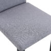 Four Light Gray Linen-Cotton dining chairs, simple and versatile, comfortable and accompanied. Exquisite and versatile dining chairs unlock a comfortable new experience.(Set of 4)