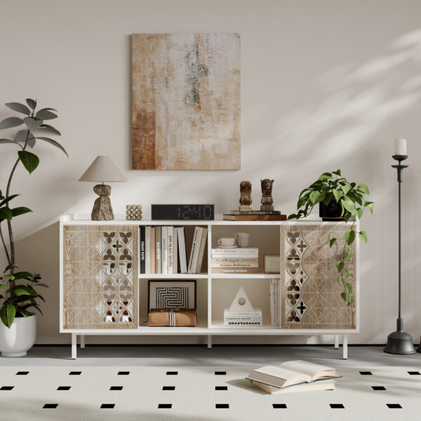 63bd05cd1aeb415d9a5365bd43d09131_c2cd697721a0b55d763477abbb60b2c8 Sicotas Mid Century Sideboard Storage Rustic Sliding Door Solid Wood Cabinet for Living Room Decorative TV Buffet and Storage for TV Stand,Sideboards,Accent Cabinets