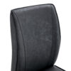 Luxury Simple Arch Chair - Set of 8 Dark Gray PU Material High Resilience Dining Chair with Arched Metal Silver Leg.Crazy Horse Texture PU Dining Chairs.