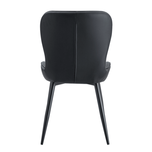 6461b9990a1c49e5b1fec00ff830cd60_84ff95846362b9e5f2fdce03f7e60aa2 The Black Minimalist Ergonomic Dining Chair Comes In A Pack of 4, With A Comfortable Design Of Extended And Curved Seat Cushions, Unlocking A Comfortable And Minimalist New Sitting Posture.
