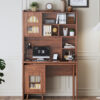 Computer Desk with 90 Degree Rotating Desktop, 43x70 Inch Office Desk with Storage Drawer and Cabinets, Gaming Desk with Shelves, Writing Desk for Study, Work Desk for Home Office Bedroom Living Room