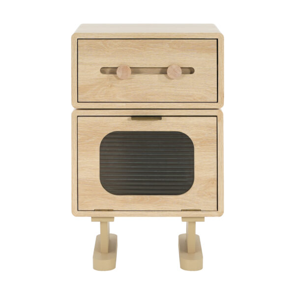 65244d860b5a425f9f27fcdf75d8c8d4_c63b74bbd86575c8418502a726c9f06f MDF CREATIVE ROTATABLE ROBOT STORAGE SIDE TABLE, NATURAL COLOR