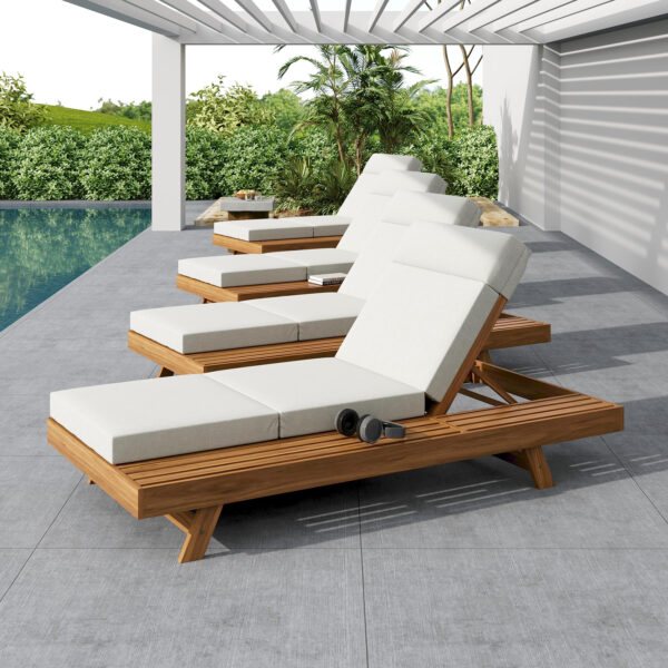 665f526b0ec240008f3918efb26dcbca_125c79d69d9a8eabeb5043b15120806c LOUNGE CHAISE SET WITH HEADREST,SPACE AVAILABLE ON ONE SIDE, ACACIA WOOD WITH WATER-RESISTANT LOUNGE CUSHIONS (CREAM & 3-FOLD & 4 inch) - MATCHING DARK GREY/BEIGE VERSION AVAILABLE