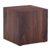 16*16*16 Inch Walnut Wood Grain MDF Coffee Table - Luxurious Design, Perfect Living Room Accent.Cube fashion texture design coffee table, suitable for various situations and scenes.