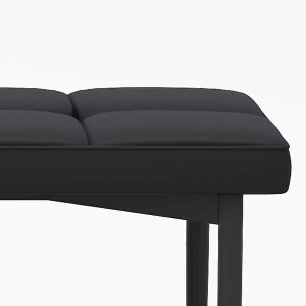 Table and chair set.Modern Black Marble Pattern MDF Dining Table Set - 55"x31.4" with 4 Extended Seat Cushion PU Dining Chairs and 1 Bench,A Choice of Subtle Luxury for Modern Homes.