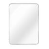24x36 Inch Silver Metal Framed Rectangular Bathrrom Mirror for Wall.(W2203P156434)