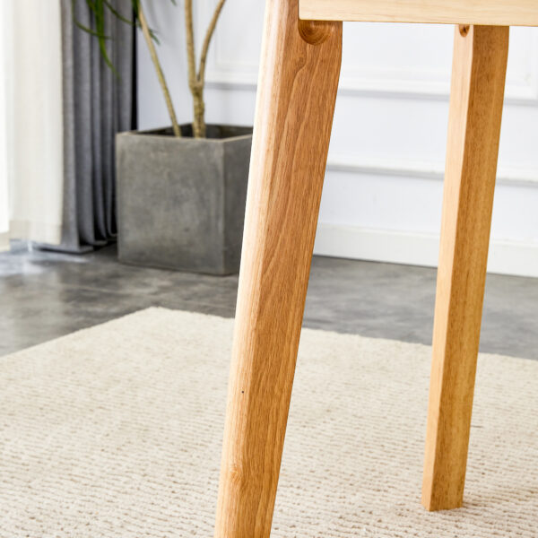 69e1fb5a332b4c5b93e68c6d4d5916c0_2edbd9fdbf30d1718402db9705a32d8e Table and chair set.White Sintered Stone Tabletop, Rubberwood Legs,Foldable Computer Desk, Foldable Desk.Paired With 4 Black Linen-Cotton Material High Resilience Dining Chair with Metal Leg.