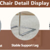 Table and chair set.63"x31.5x30" Luxurious Snow Mountain Patterned Sintered Stone Table with Silver Stainless Steel Butterfly Legs.Paried With 6 White High-quality PU Chairs With Arched Metal Legs.