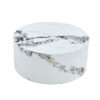 The cylindrical table with its patterned design can be easily integrated into a variety of interior styles, from coffee tables to small dining tables, workbenches or makeshift writing desks.