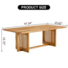 Chinese style log wind Imitation rattan tea table rectangular solid wood coffee  table small family living room tea table