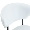 Table and chair set.A Modern Minimalist Circular Dining Table With A Diameter Of 33.3 Inches.Paired With 4 White Minimalist Ergonomic Dining Chair, With A Curved Backrest For Comfortable Design.