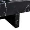 A modern and practical coffee table made of MDF material with black patterns. The fusion of elegance and natural fashion  31.4"*31.4"*12"