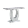 Modern minimalist light gray MDF material rectangular counter bar table 47.2 "x 18" x 29.5 "for bedroom bedside entrance, house balcony, office bathroom BT-1280 W1151S00649