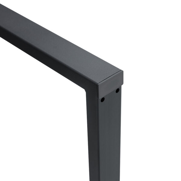 6d000d6649a34886917f1e313f70a35a_5139636433de9102cd0d5b656b5434a2 A minimalist retro rectangular dining table with a specially textured top and black metal legs.Contemporary Minimalist MDF Wood Color Textured Tabletop.Able To Give People A Visual Beauty With Rules.