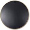 Gold 30 Inch Metal Round Bathroom Mirror