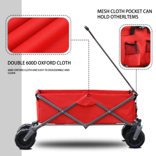 Utility Park Garden Cart Tool Customized Color Folding Camping Trolley Outdoor Picnic Beach Wagon