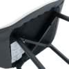 Extended Seat Cushion PU Dining Chair Set - Four Pieces.Smooth line design.Can integrate well into various modern home decoration styles.White and Black Splicing Colors.
