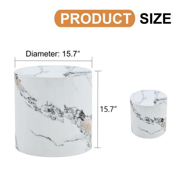 6e1eb4d30b0a45af8a3217c63f333e7d_0ac7bc0a88bbf70465b0cbddec7e7a98 The cylindrical table with its patterned design can be easily integrated into a variety of interior styles, from coffee tables to small dining tables, workbenches or makeshift writing desks.