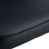 Modern Black PU Chair Set - Two Pieces, The backrest has a vertical and smooth line design.Black Metal Leg.Suitable for placement in kitchen, living rooms, and other venues.W1151116750