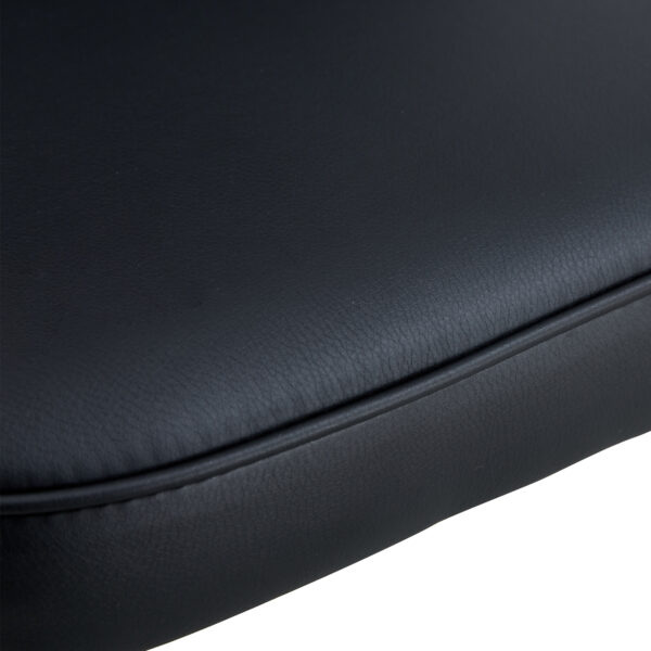 6e5038e373df4203b3f2c97ec8072476_20231018_293f67010e0bb00e0c81c6217a900253 Modern Black PU Chair Set - Two Pieces, The backrest has a vertical and smooth line design.Black Metal Leg.Suitable for placement in kitchen, living rooms, and other venues.W1151116750
