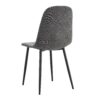 Comfortable Linen-Cotton Dining Chair Set - Six Pieces in Dark Gray.Integrated Seat and Backrest,Linen-Cotton Material,Modern Home Matching.W1151124300
