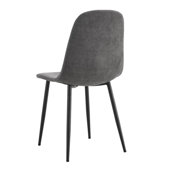 6ff303c79a6b433da1555a437ec1ff13_840415c92f995f48b3bb2a70390b9f80 Comfortable Linen-Cotton Dining Chair Set - Six Pieces in Dark Gray.Integrated Seat and Backrest,Linen-Cotton Material,Modern Home Matching.W1151124300