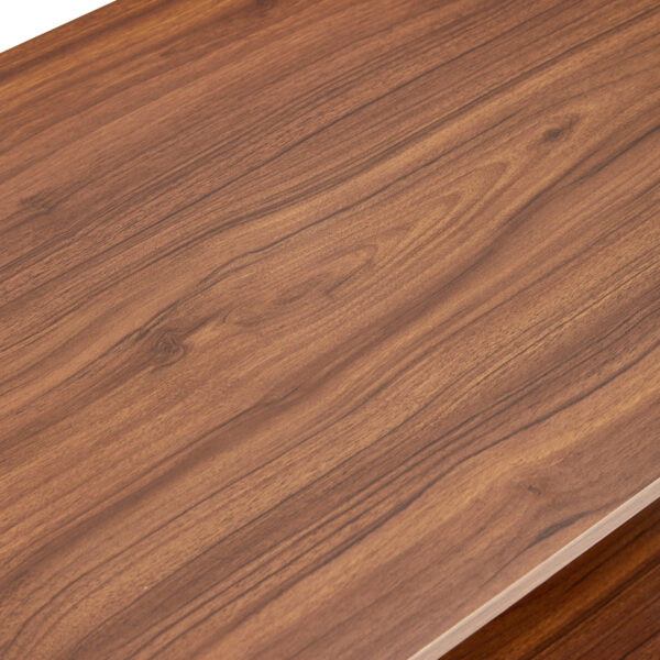 7058ab60fa4d4584b9578c0d38d8851c_20231022_0aa1c94d1a16e8c0a54d216e1018a19a Modern and practical walnut textured coffee tables , tea tables. The double layered coffee table is made of MDF material. Suitable for living room 43.3"*21.6"*16.5" CT-16