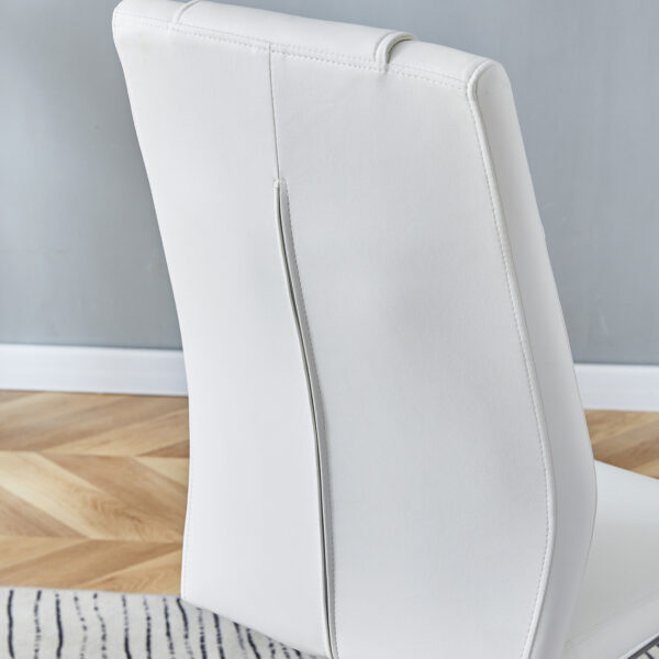 7097a82d9d614f228ec8a6c4abd697b8_920a6c212229b7fbb084c90d72435773 Table and chair set.63*31.4 Inch Pandora Patterned Sintered Stone Dining Table Set - 4 Dark Gray Chairs With Silver Metal Legs.Modern Light Luxury.Perfect For Dinner Room,Meeting Room,Kitchen,etc.